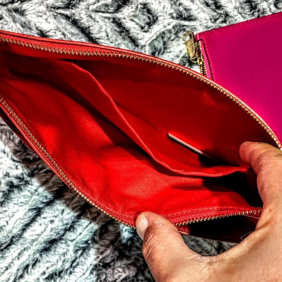 NWT - COACH POP-UP POUCH IN BI-COLOR CROSSGRAIN LEATHER (F53014) - Picture 4 of 6